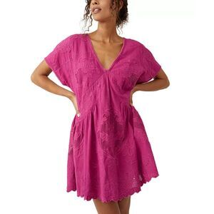 Free People | Dresses | Free People Beachy Keen Dot Jacquard Puff Sleeve Maxi  Midi Dress | Poshmark